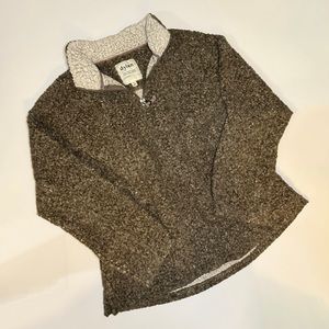 Dylan Sherpa Fleece Brown Sweatshirt
